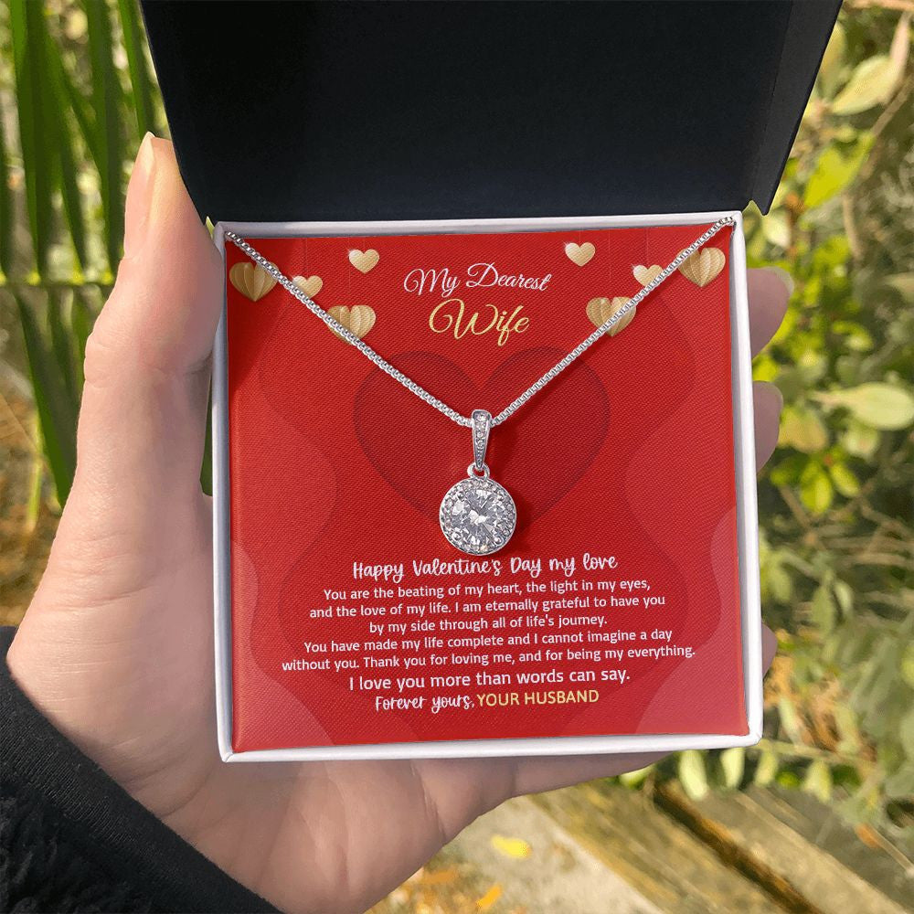 Wife Necklace, I Love You More Than Words Can Say Eternal Hope Necklace Valentine Gifts For Wife