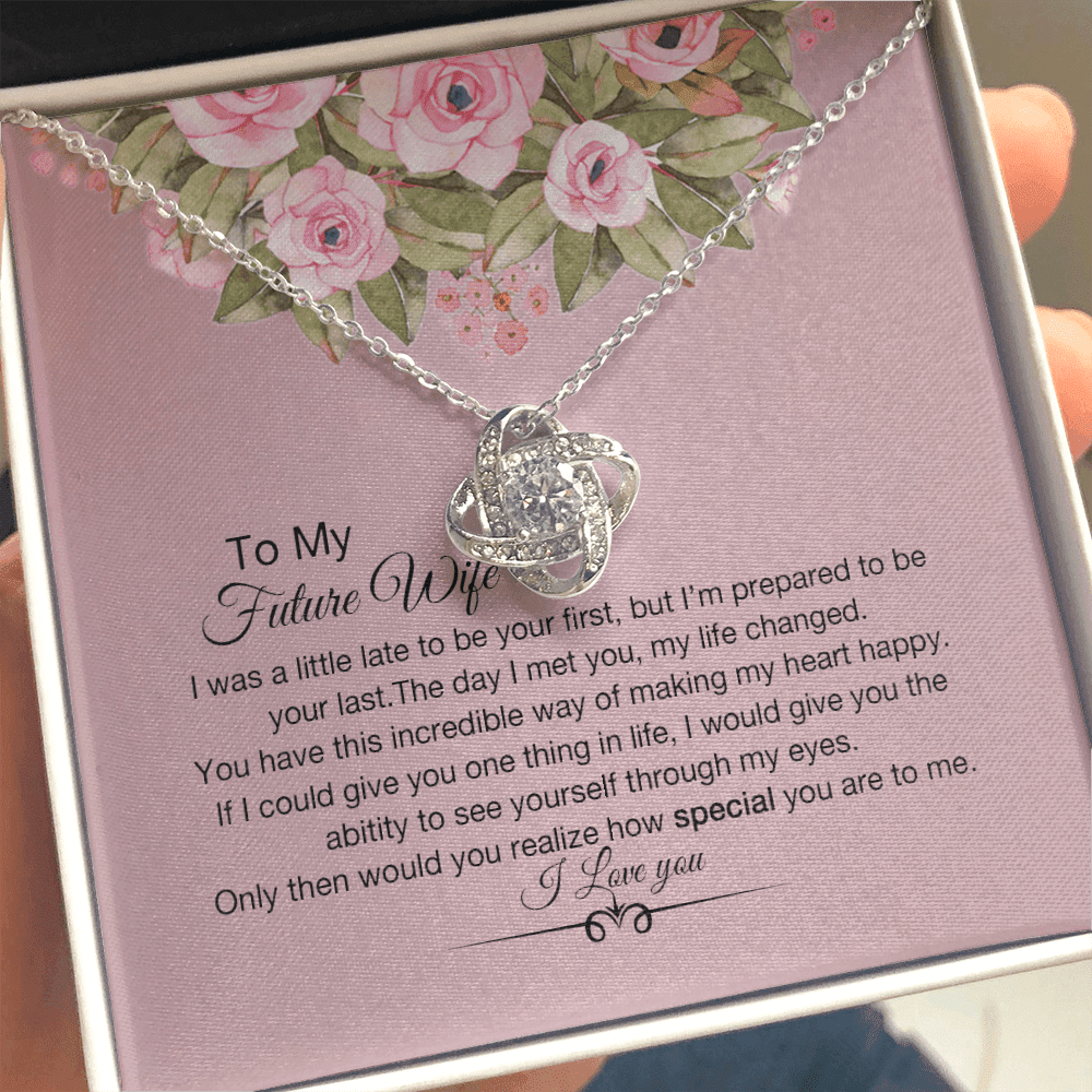 How Special You Are Necklace For Wife Love Knot Necklace