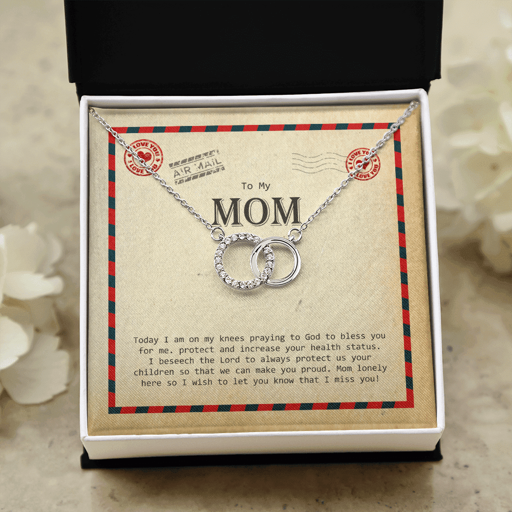 To My Mom I Wish To Let You Know That I Miss You Perfect Pair Necklace Toptrendygear