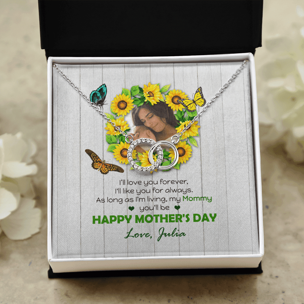 I Will Like You For Always Custom Name And Photo Perfect Pair Necklace Gift For Mom From Daughter Happy Mother's Day Toptrendygear