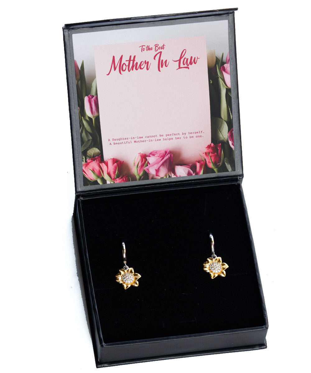 A Beautiful Mother In Law Helps Her To Be One Gift For Mother In Law Sunflower Earrings