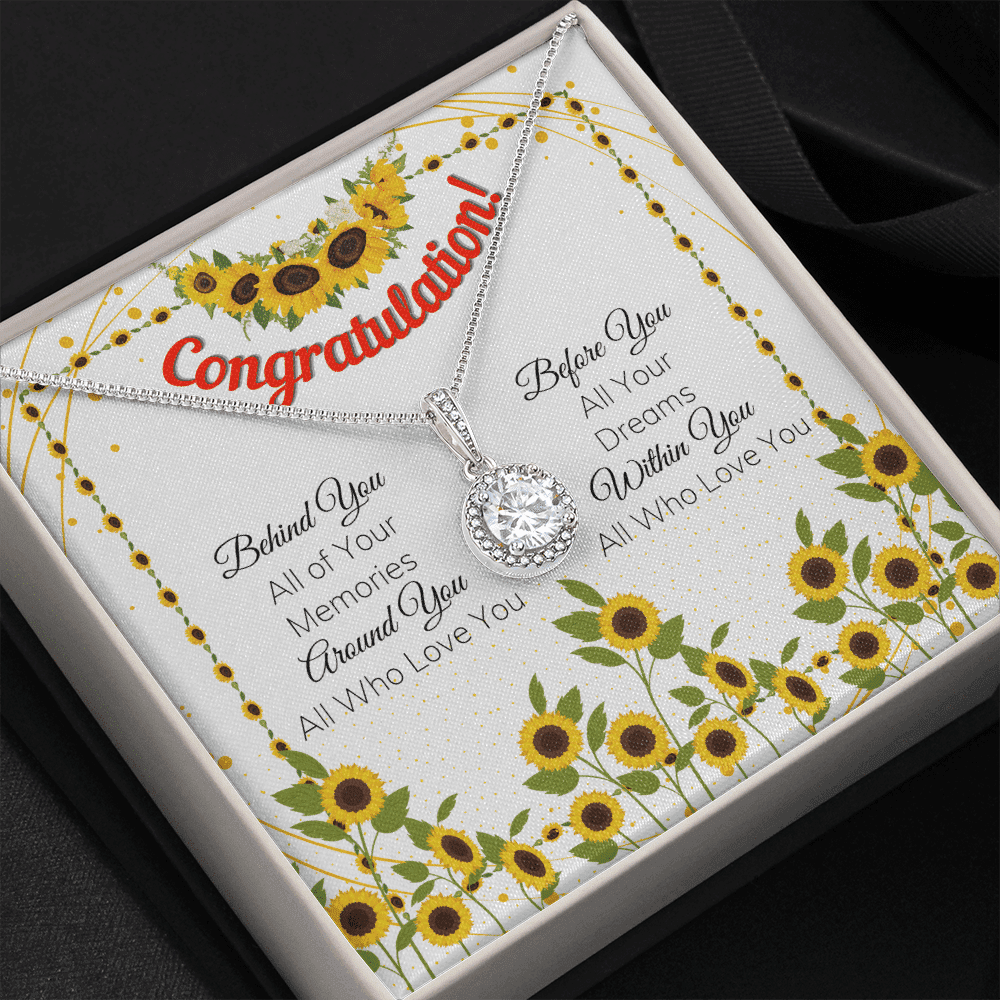 Before You All Your Dreams Eternal Hope Necklace Graduation Gift For Daughter Toptrendygear