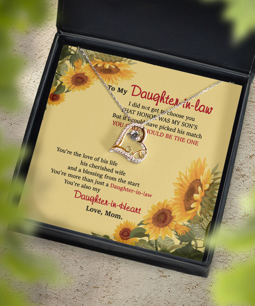 Daughter In Law Jewelry You Still Should Be The One Gift For Daughter-In-Law From Mom Love Dancing Necklace Toptrendygear