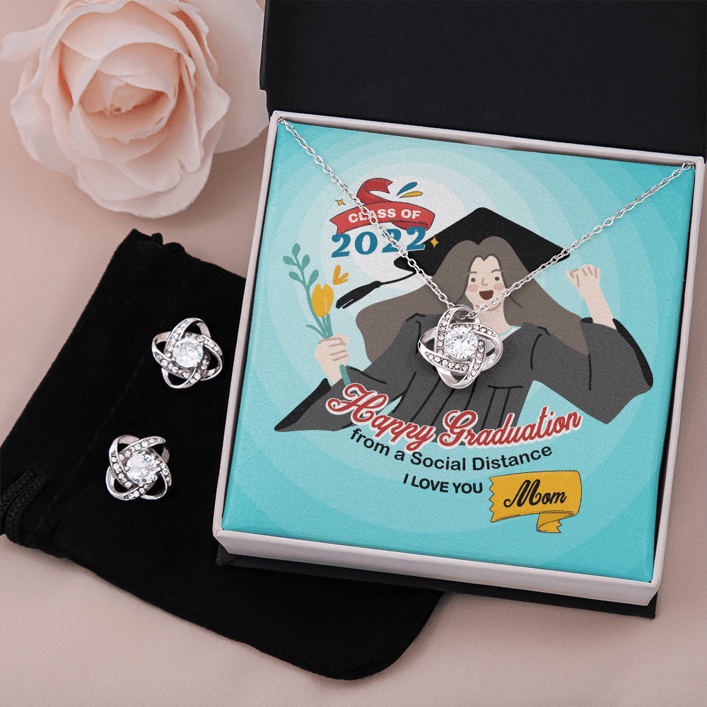 Happy Graduation From A Social Distance I Love You Love Knot Set Graduation Gift For Daughter Toptrendygear