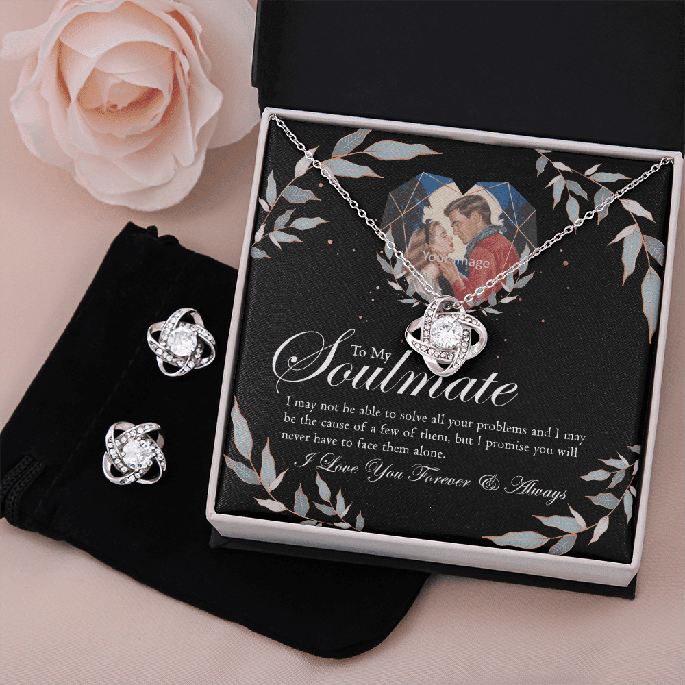 To Wife Girlfriend Soulmate Love Forever And Always Gift Love Knot With Free Earrings