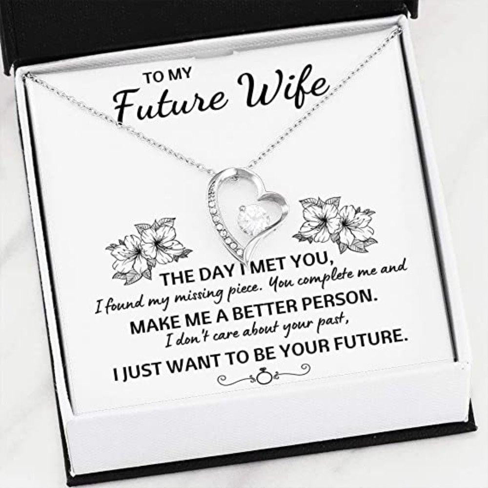 I Just Want To Be Your Future Forever Love Necklace Gift For Wife Toptrendygear
