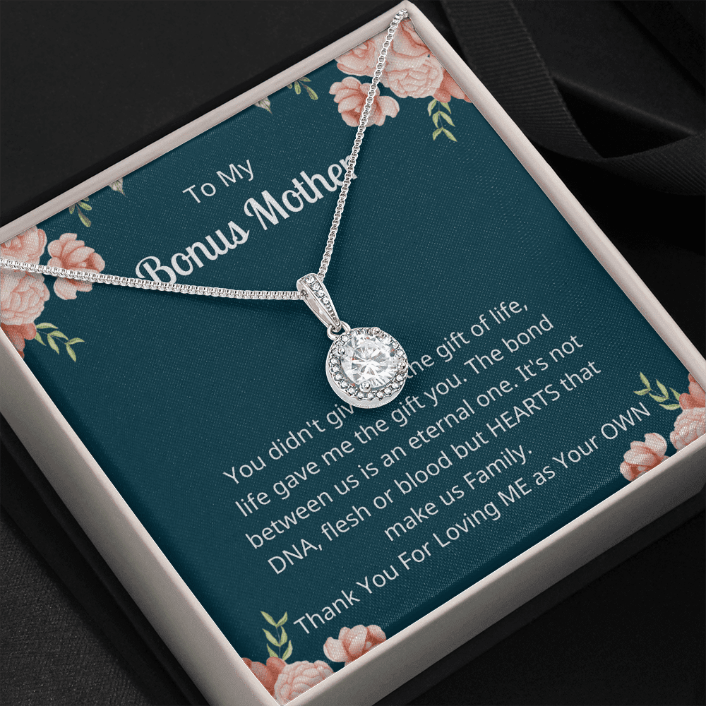 Thank You For Loving Me As Your Own Gift For Bonus Mother Eternal Hope Necklace