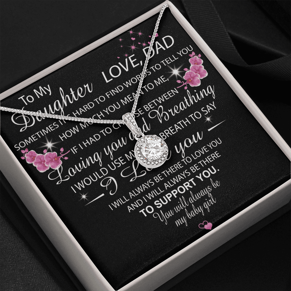 Always Be There To Support You Gift For Daughter Eternal Hope Necklace