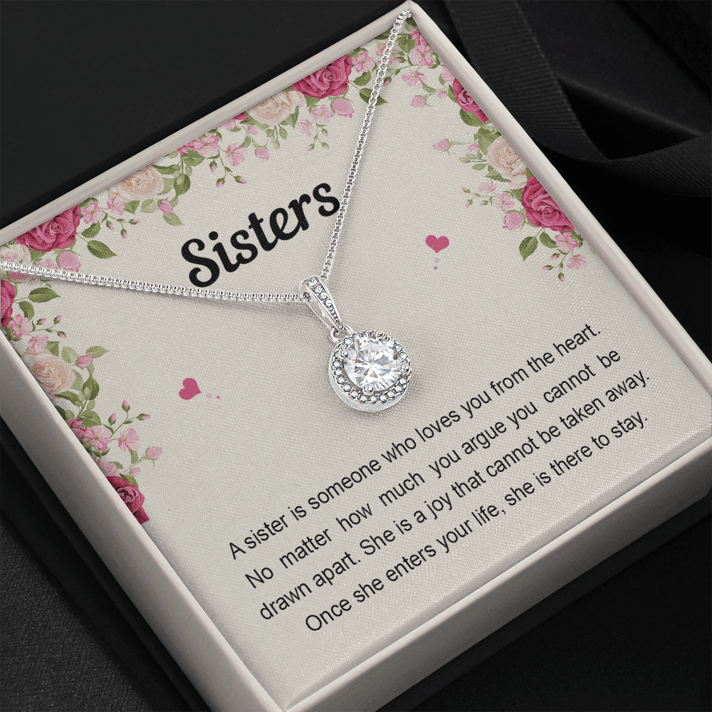 Sister Necklace Someone Who Loves You From The Heart Best Gift For Sister Eternal Hope Necklace