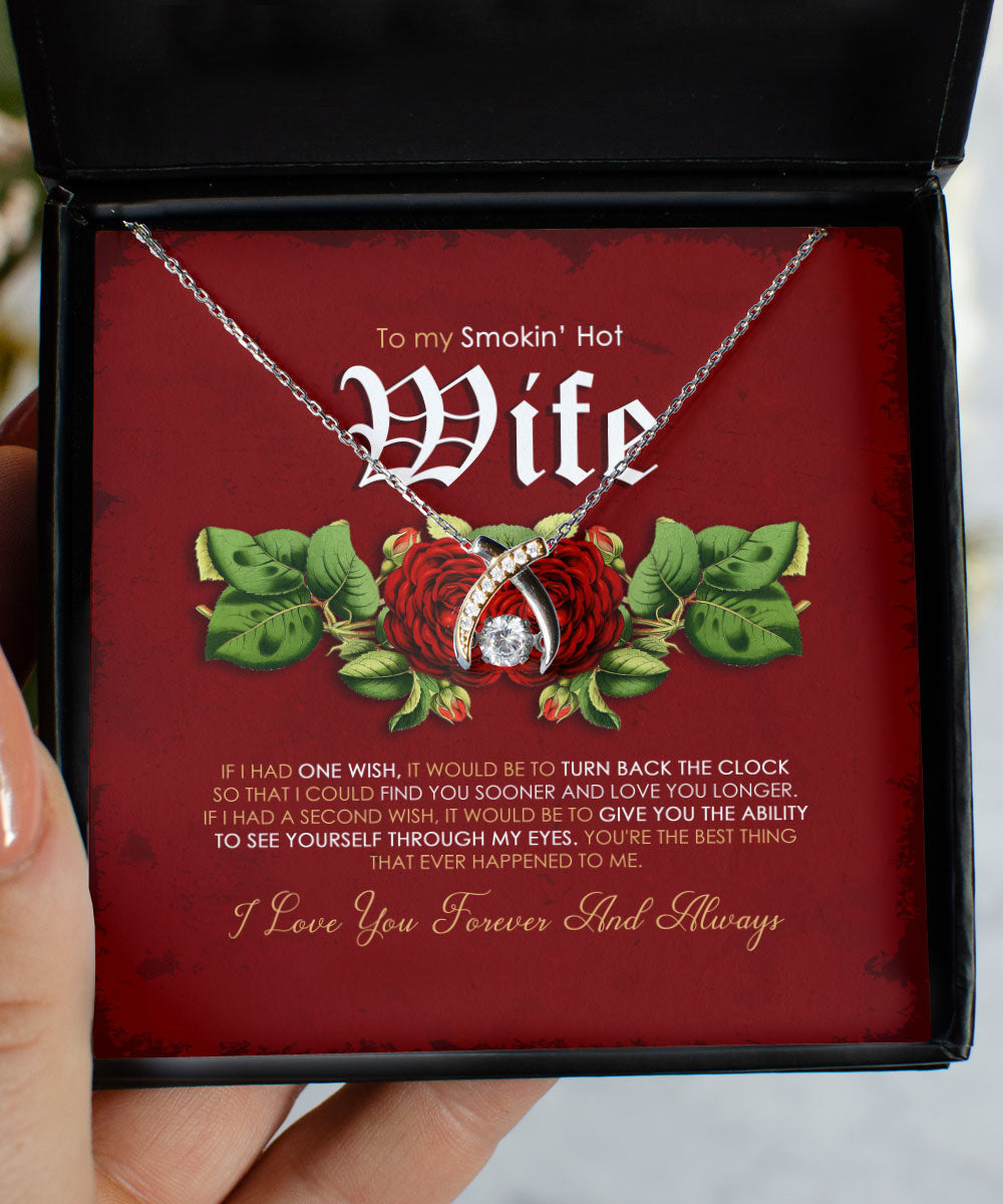 Gift For Smoking Hot Wife You're The Best Thing In Life Wishbone Dancing Necklace