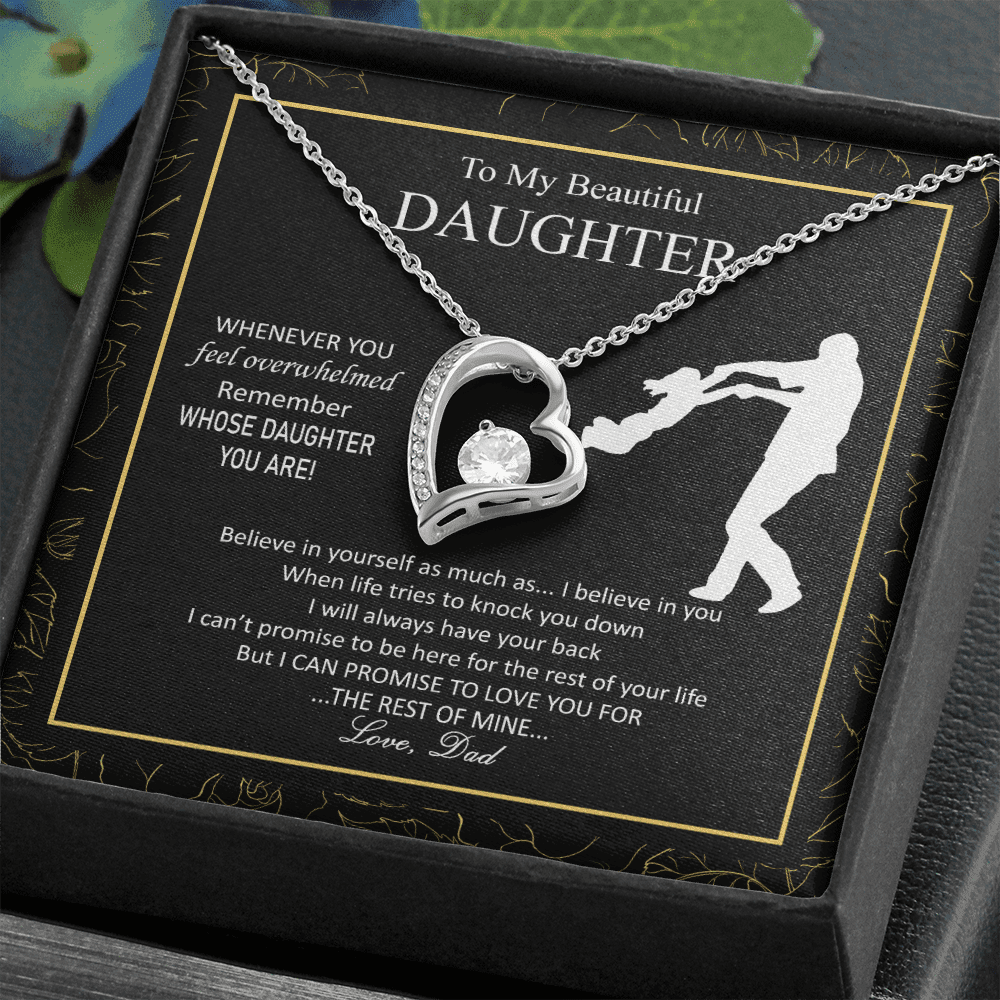 Beautiful Overwhelmed Remember Believe Promise Forever Love Necklace
