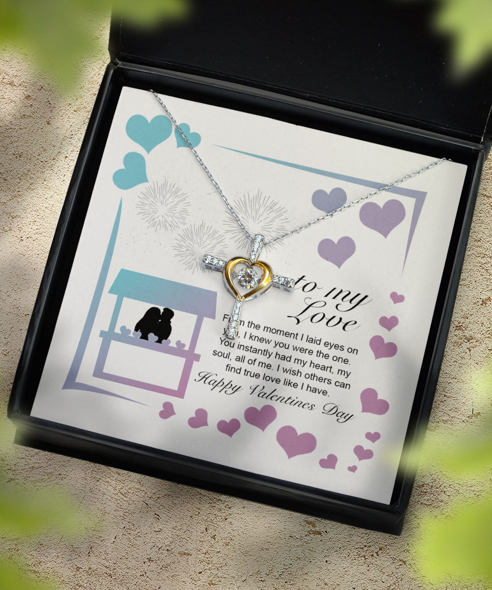 Valentine's Day Necklace I Wish Others Can Find True Love Like I Have Gift For Her Cross Dancing Necklace Toptrendygear
