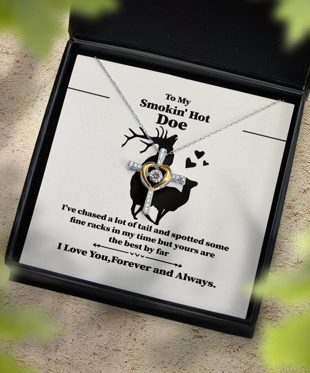Hotwife Bracelets To My Smokin' Hot Doe I Love You Forever And Always Gift For Her Cross Dancing Necklace Toptrendygear