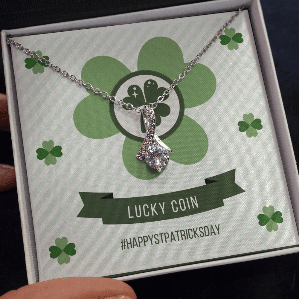 Lucky Day Happy Patrick's Day Alluring Beauty Necklace Gift For Her Toptrendygear