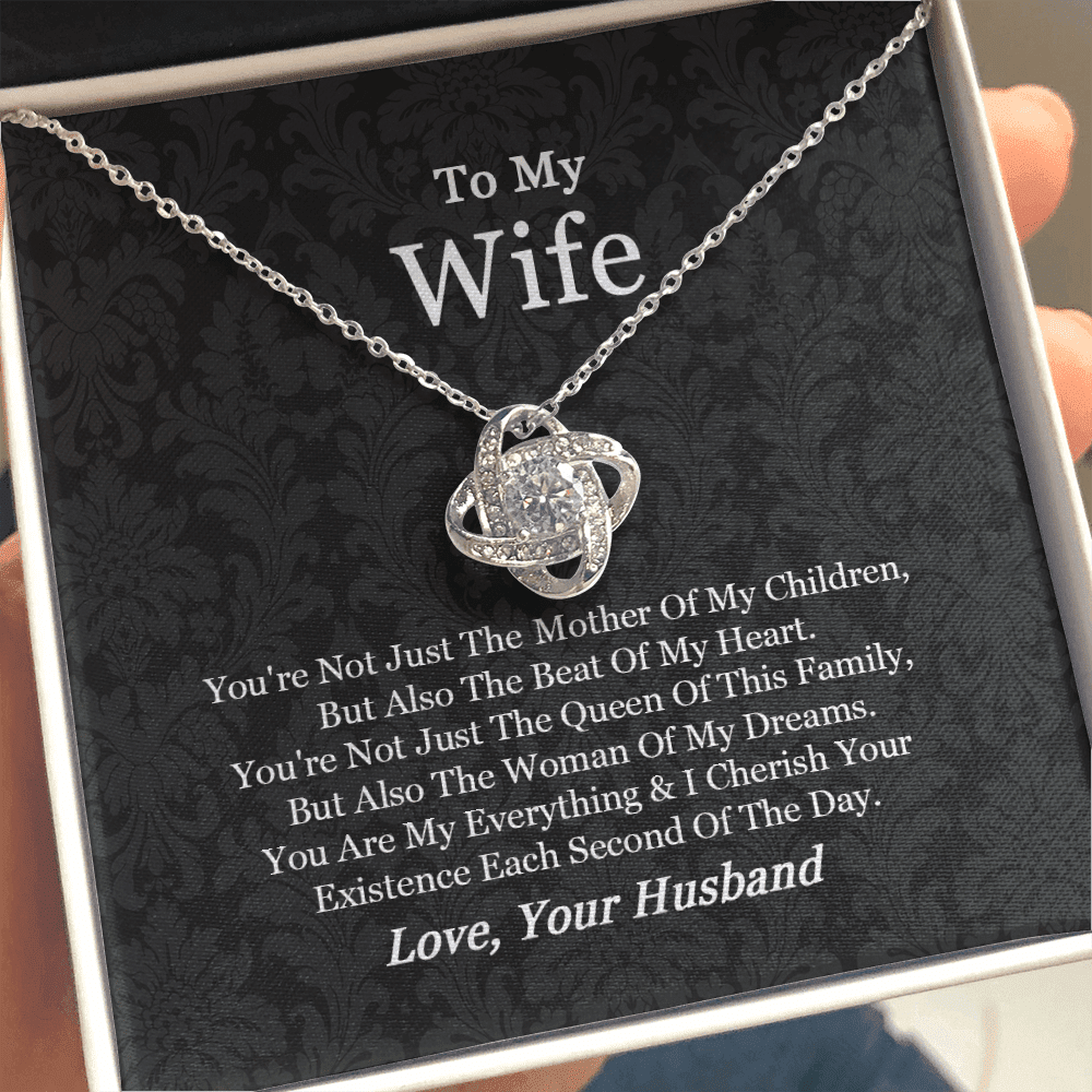 Gift For Wife From Husband You Are My Everything Love Knot Necklace