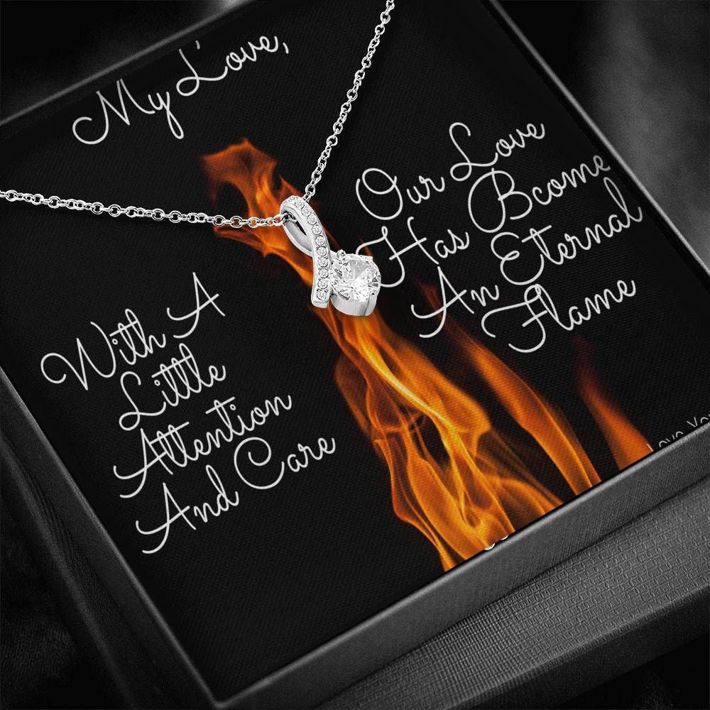 To My Love With A Little Attention And Care Alluring Beauty Necklace Gift For Her Toptrendygear