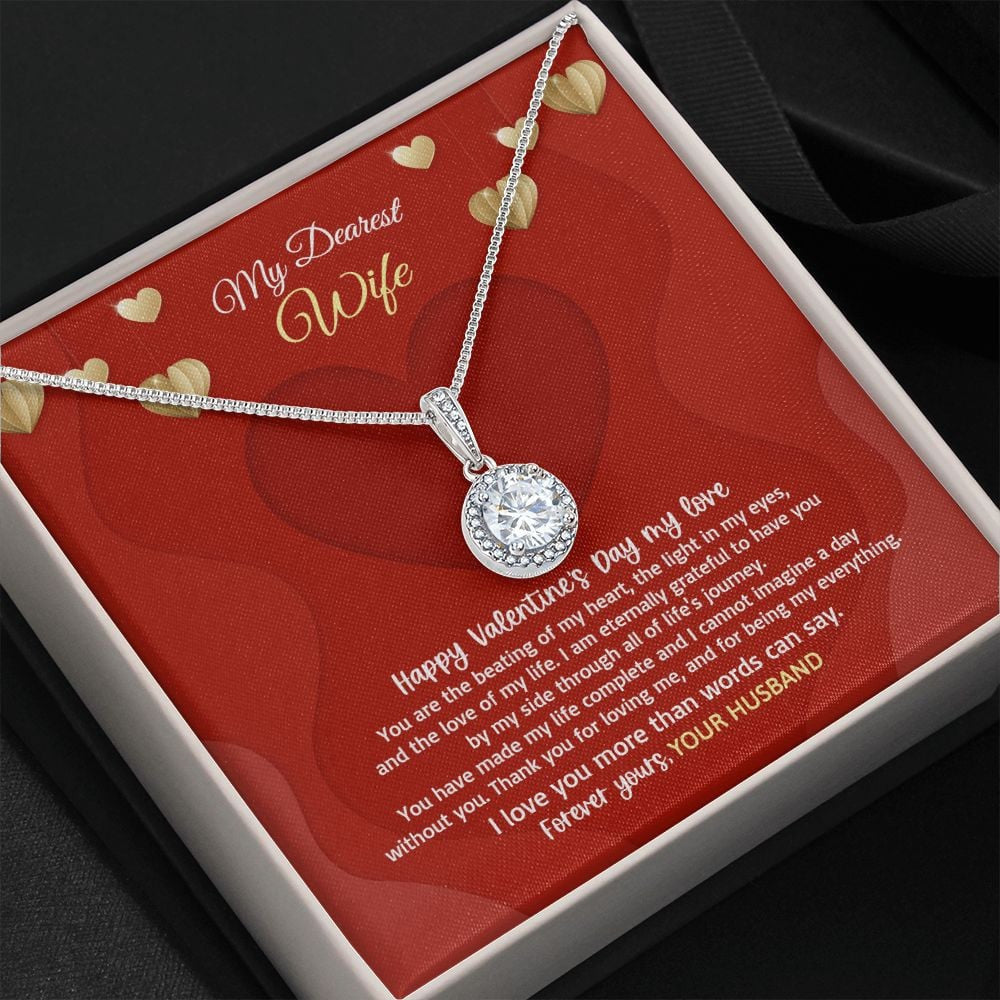 Wife Necklace, I Love You More Than Words Can Say Eternal Hope Necklace Valentine Gifts For Wife