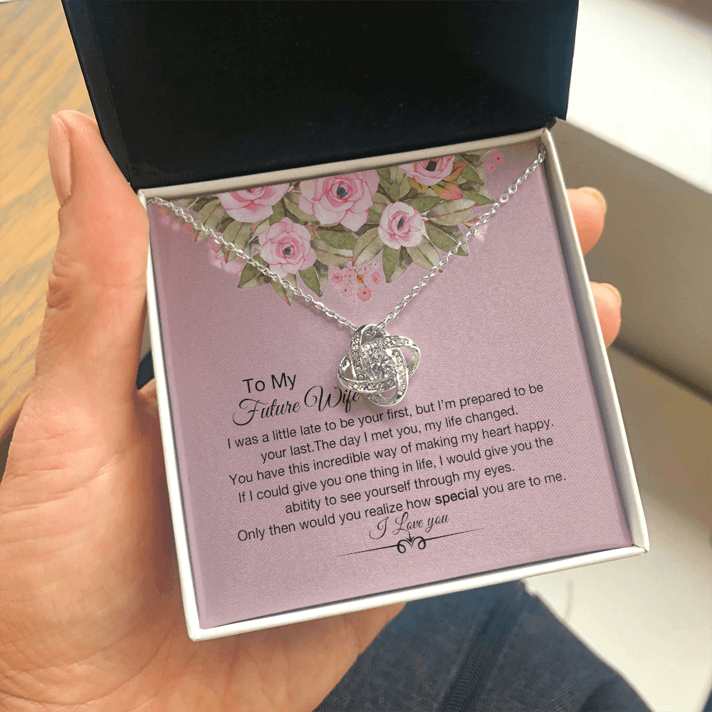 How Special You Are Necklace For Wife Love Knot Necklace