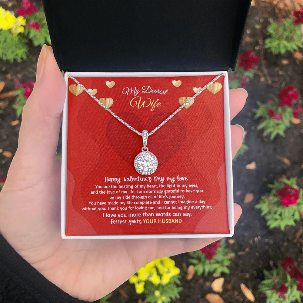 Wife Necklace, I Love You More Than Words Can Say Eternal Hope Necklace Valentine Gifts For Wife