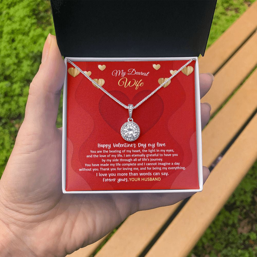 Wife Necklace, I Love You More Than Words Can Say Eternal Hope Necklace Valentine Gifts For Wife