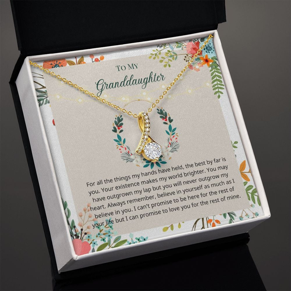 Granddaughter Necklace Believe In Yourself As Much As I Believe In You Gift For Granddaughter Alluring Beauty Necklace