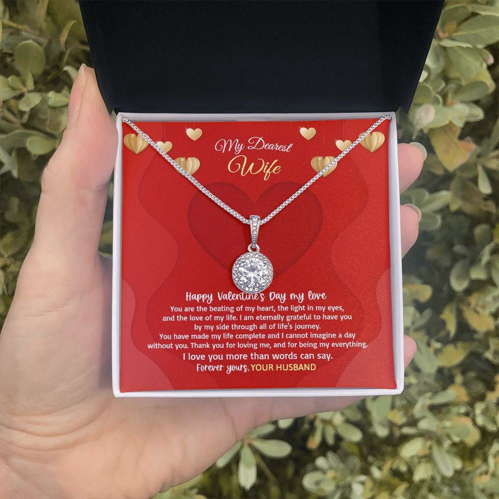 Wife Necklace, I Love You More Than Words Can Say Eternal Hope Necklace Valentine Gifts For Wife