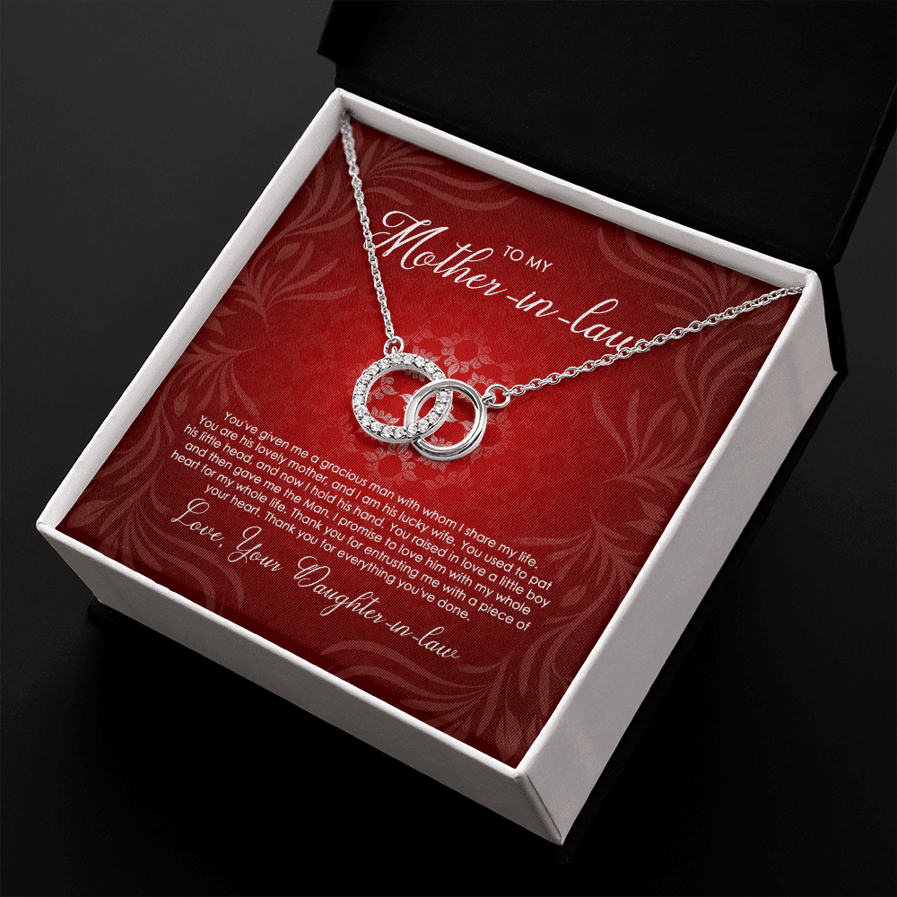 To Motherinlaw You Are His Lovely Mother And I Am His Lucky Wife Perfect Pair Necklace Toptrendygear