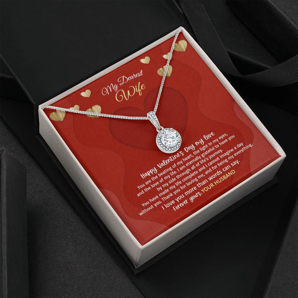 Wife Necklace, I Love You More Than Words Can Say Eternal Hope Necklace Valentine Gifts For Wife