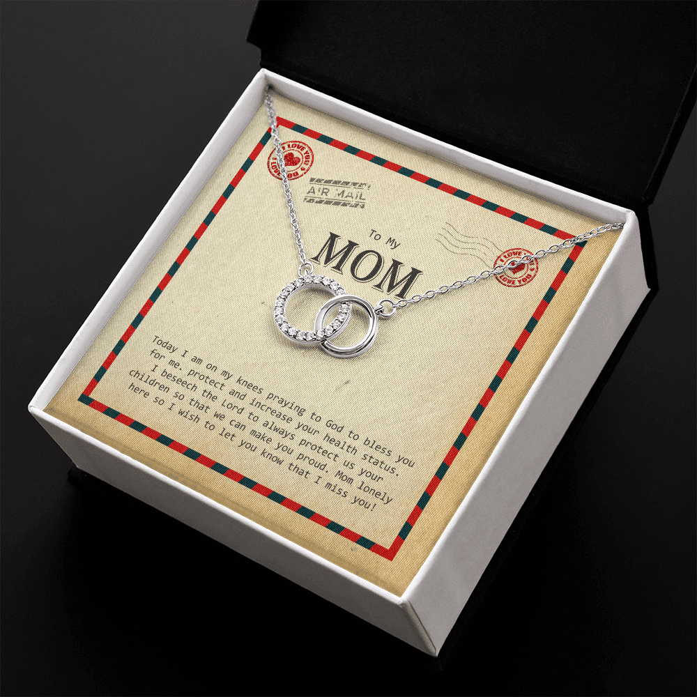 To My Mom I Wish To Let You Know That I Miss You Perfect Pair Necklace Toptrendygear