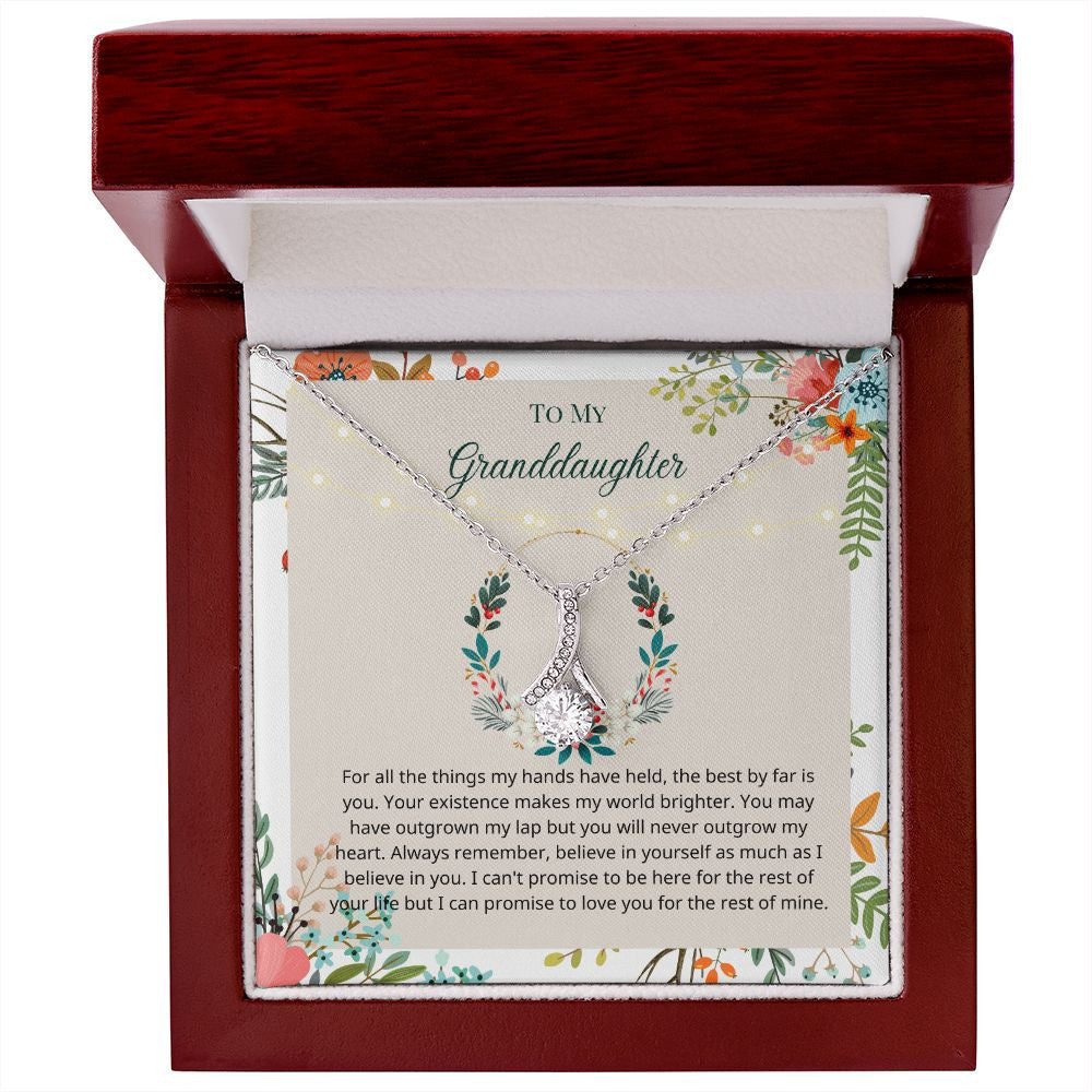 Granddaughter Necklace Believe In Yourself As Much As I Believe In You Gift For Granddaughter Alluring Beauty Necklace