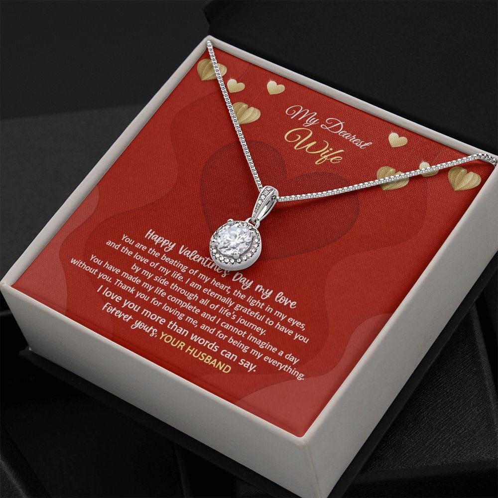 Wife Necklace, I Love You More Than Words Can Say Eternal Hope Necklace Valentine Gifts For Wife