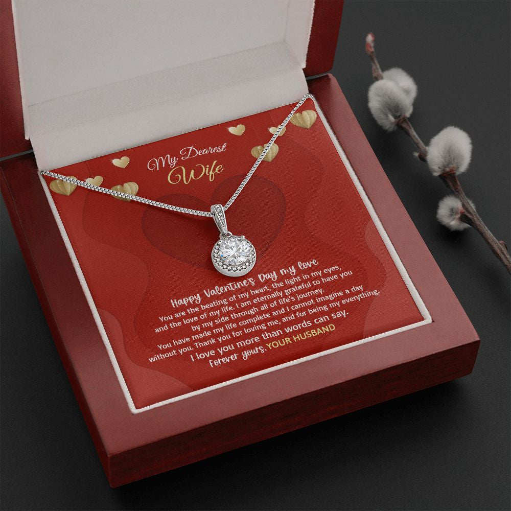 Wife Necklace, I Love You More Than Words Can Say Eternal Hope Necklace Valentine Gifts For Wife