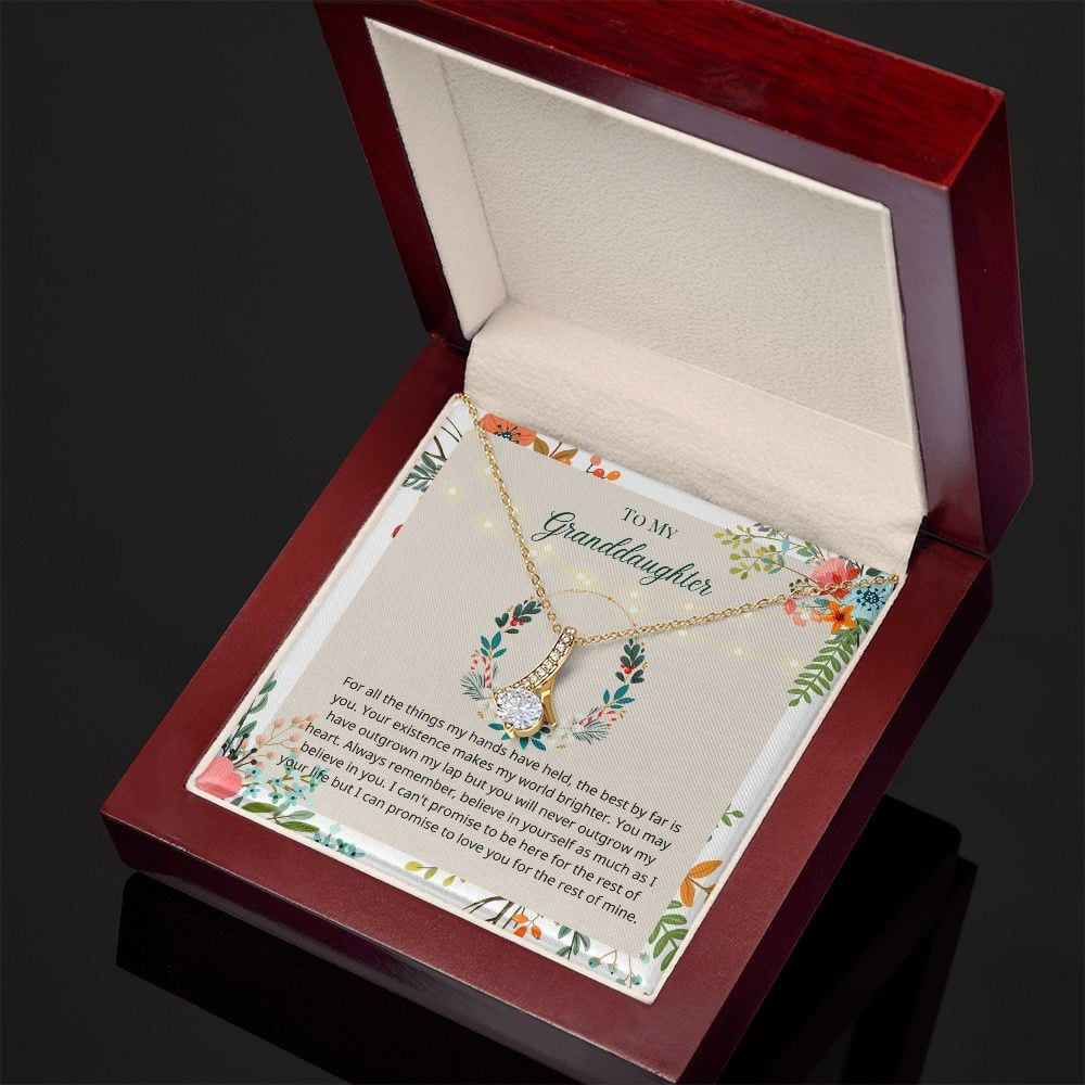 Granddaughter Necklace Believe In Yourself As Much As I Believe In You Gift For Granddaughter Alluring Beauty Necklace