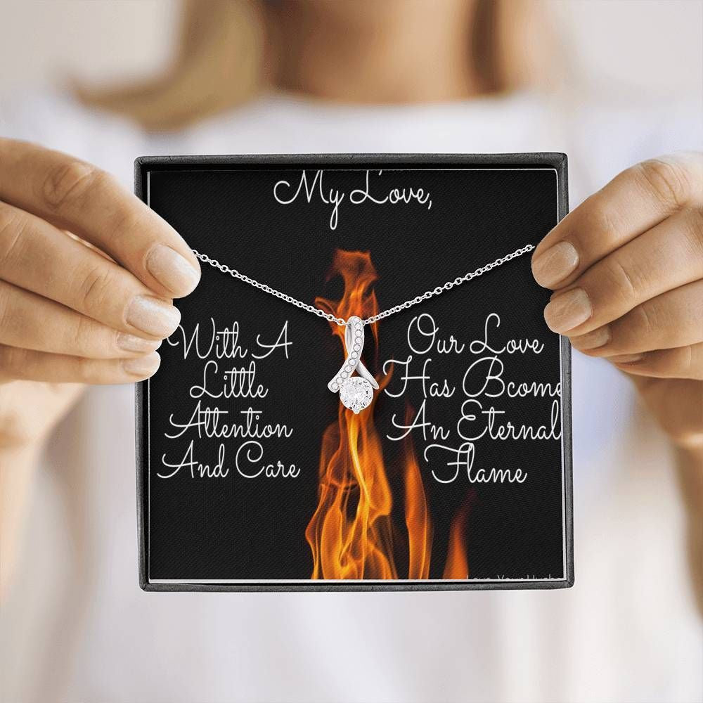 To My Love With A Little Attention And Care Alluring Beauty Necklace Gift For Her Toptrendygear