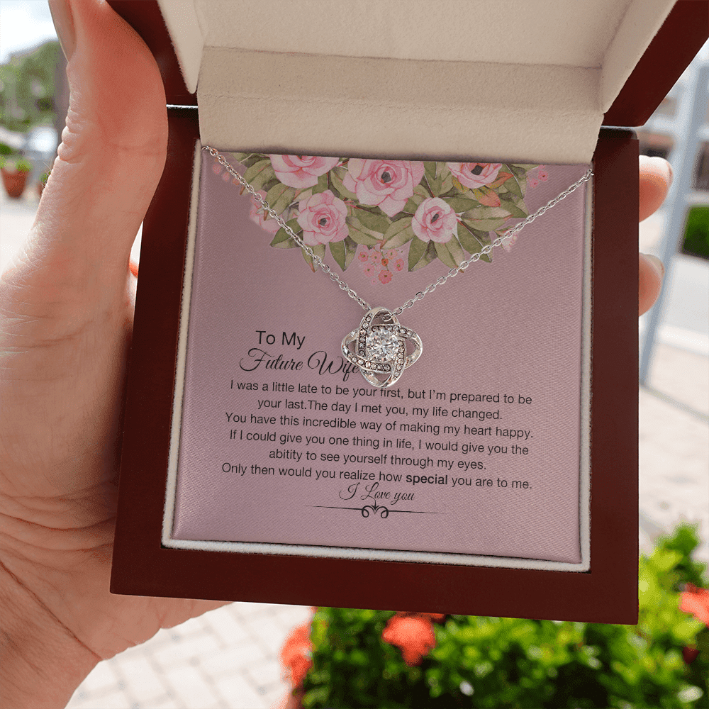 How Special You Are Necklace For Wife Love Knot Necklace