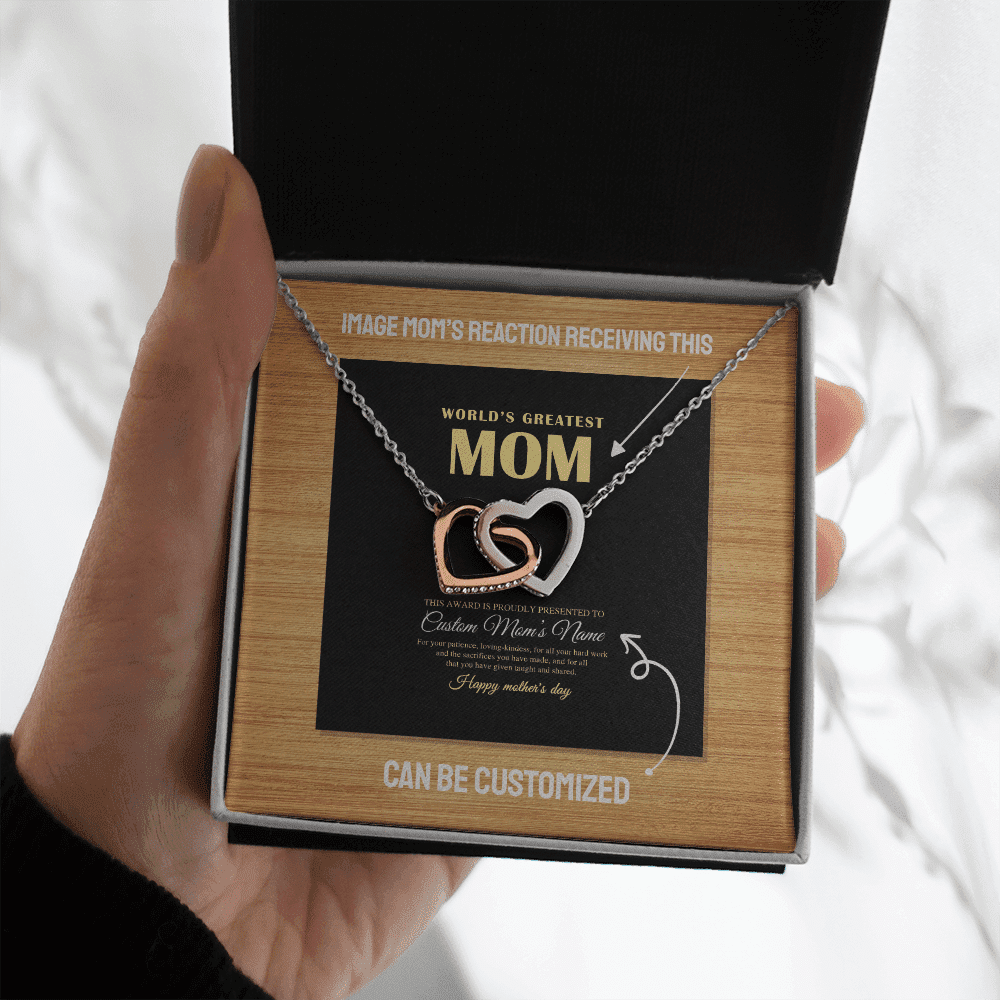 For All That You Have Given Taught And Shared Custom Name Interlocking Hearts Necklace Mother's Day Gifts Toptrendygear