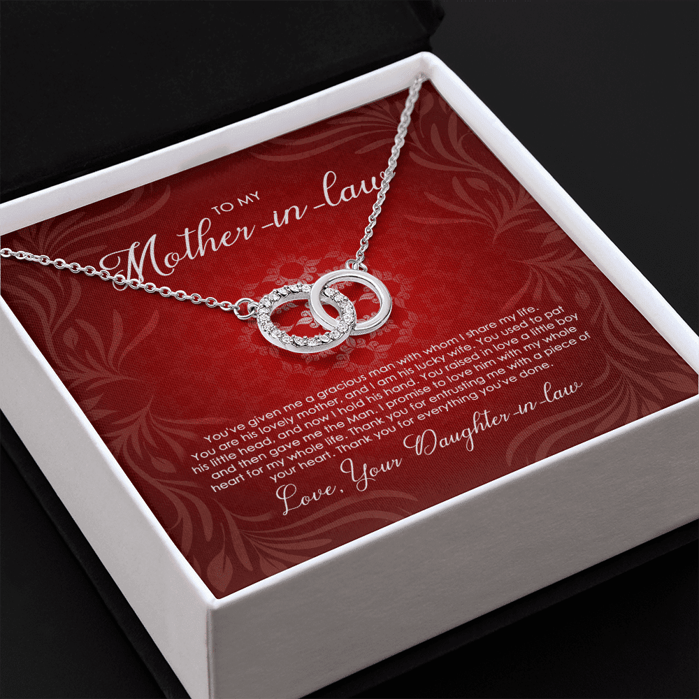 To Motherinlaw You Are His Lovely Mother And I Am His Lucky Wife Perfect Pair Necklace Toptrendygear