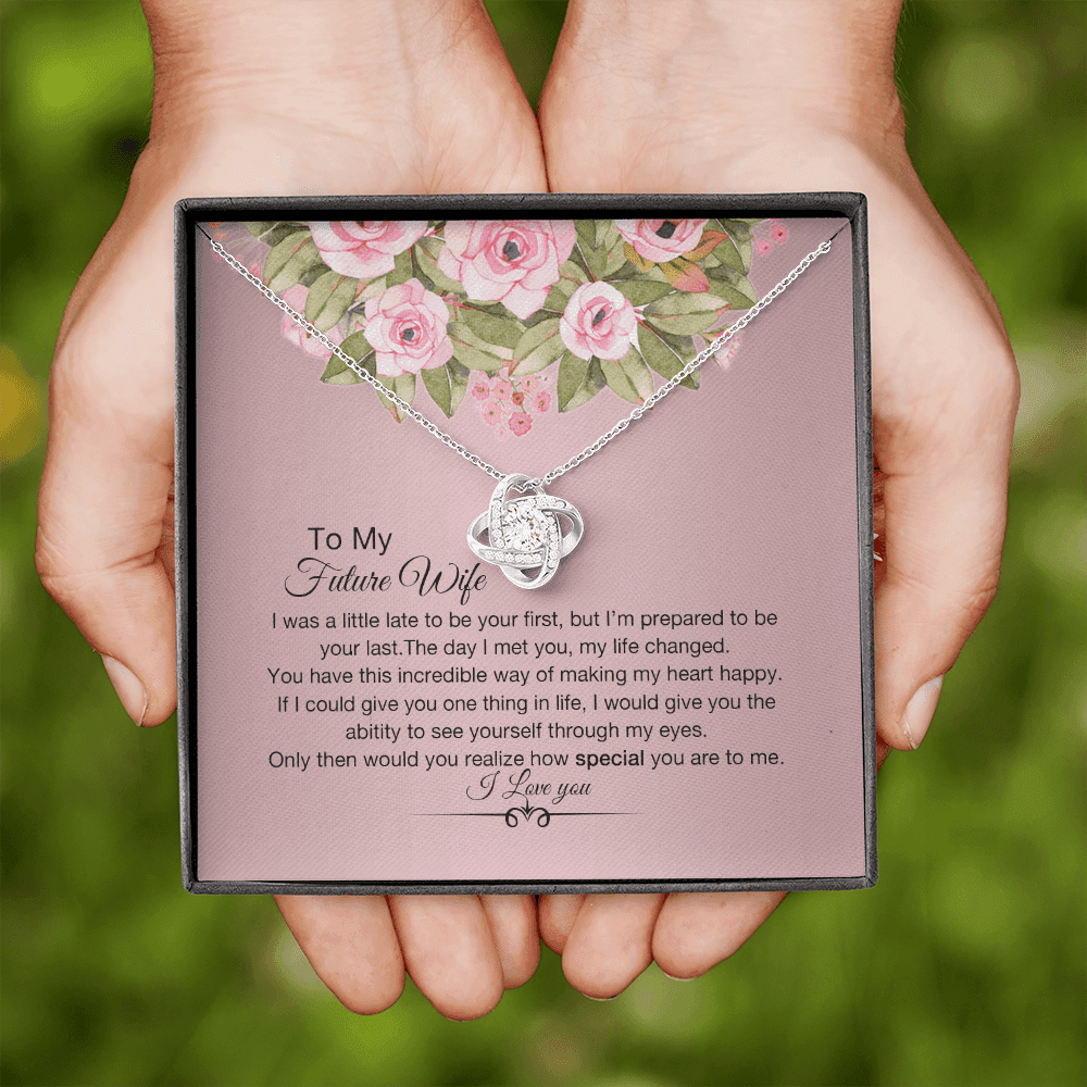 How Special You Are Necklace For Wife Love Knot Necklace