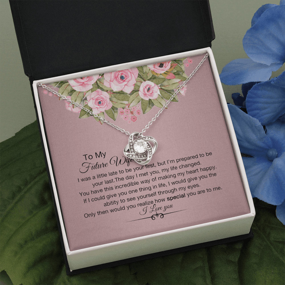 How Special You Are Necklace For Wife Love Knot Necklace
