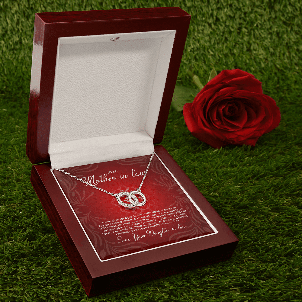 To Motherinlaw You Are His Lovely Mother And I Am His Lucky Wife Perfect Pair Necklace Toptrendygear