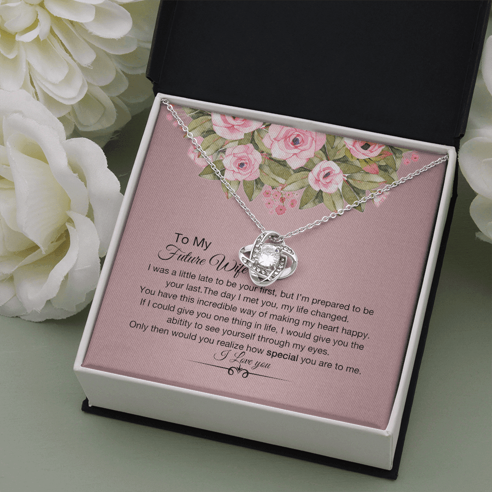 How Special You Are Necklace For Wife Love Knot Necklace