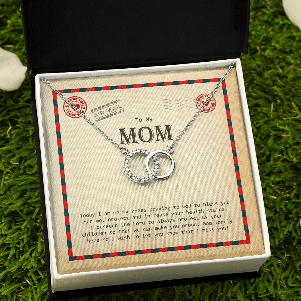 To My Mom I Wish To Let You Know That I Miss You Perfect Pair Necklace Toptrendygear