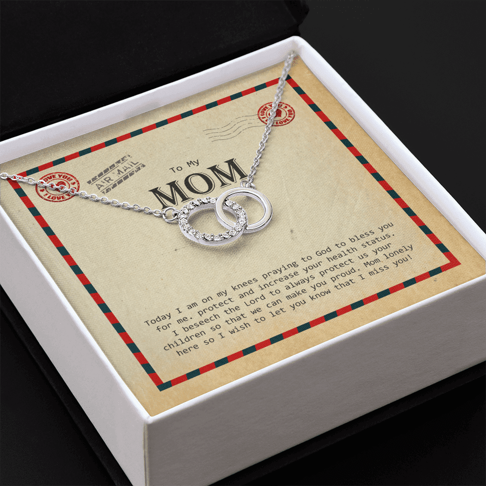 To My Mom I Wish To Let You Know That I Miss You Perfect Pair Necklace Toptrendygear