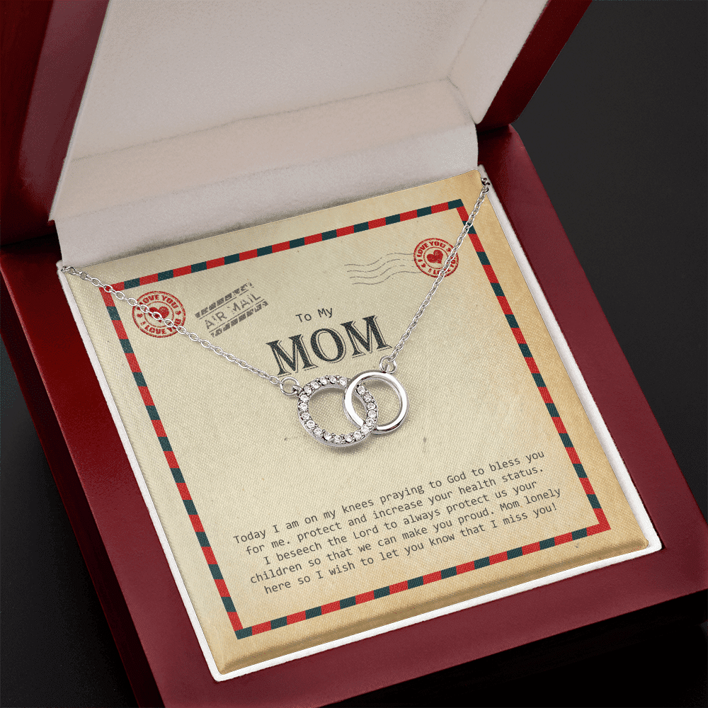To My Mom I Wish To Let You Know That I Miss You Perfect Pair Necklace Toptrendygear