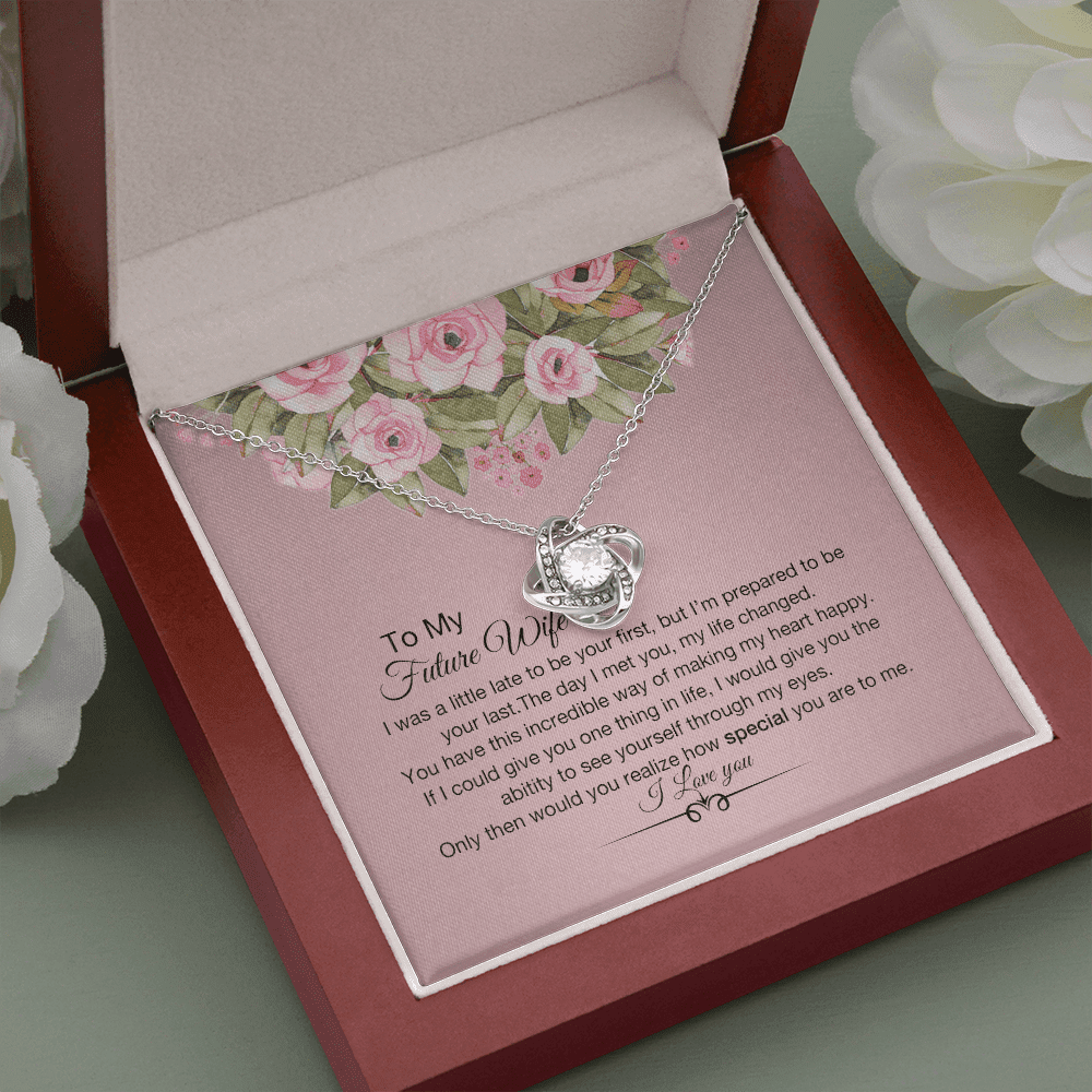 How Special You Are Necklace For Wife Love Knot Necklace