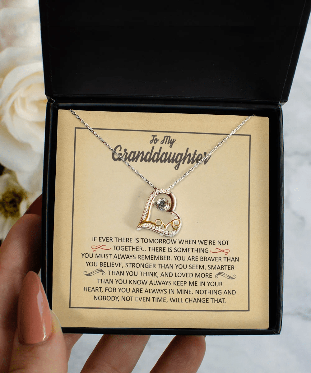Granddaughter Jewelry You Are Stronger Than You Seem Gift For Granddaughter Love Dancing Necklace Toptrendygear
