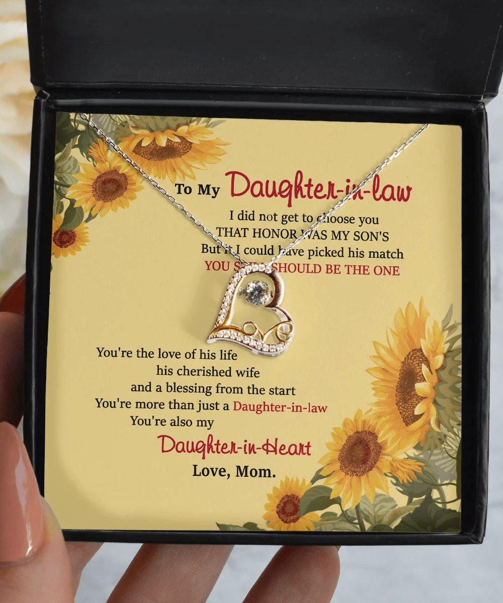 Daughter In Law Jewelry You Still Should Be The One Gift For Daughter-In-Law From Mom Love Dancing Necklace Toptrendygear