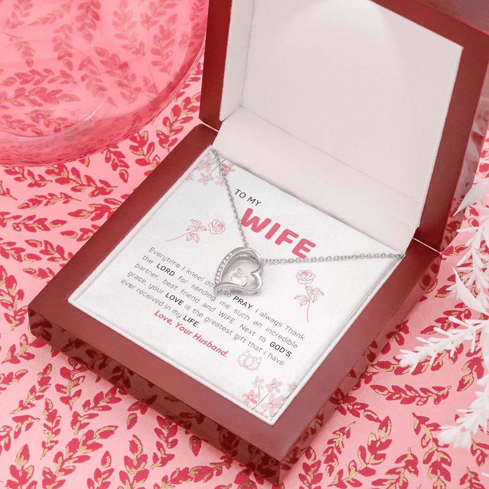 To My Wife I Thank The Lord Forever Love Necklace Toptrendygear