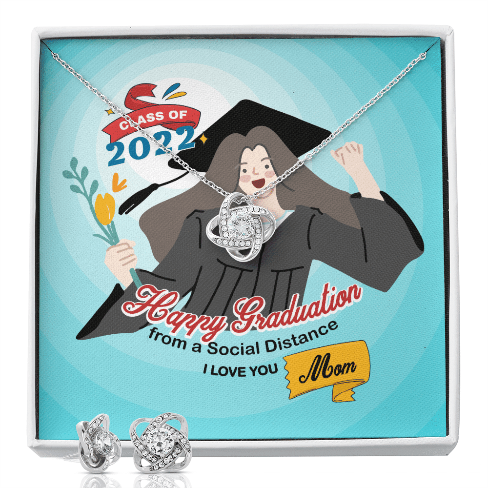 Happy Graduation From A Social Distance I Love You Love Knot Set Graduation Gift For Daughter Toptrendygear
