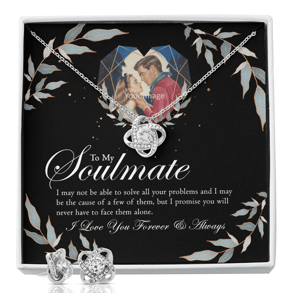 To Wife Girlfriend Soulmate Love Forever And Always Gift Love Knot With Free Earrings